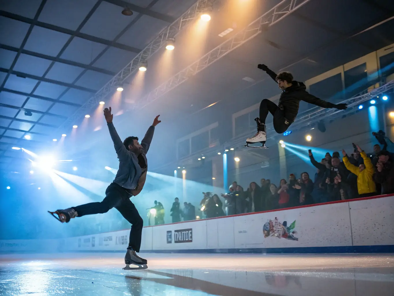 A vibrant image of young athletes competing in an inline hockey match at the MRC, showcasing the speed and excitement of the sport.